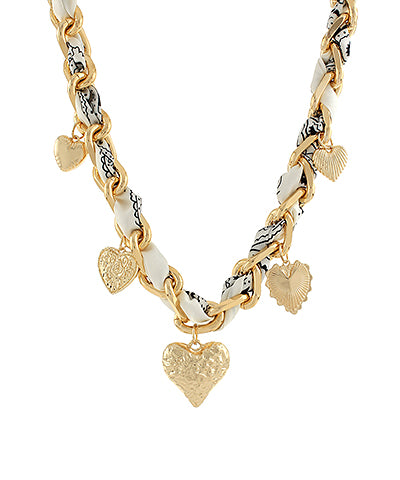 Hearts Entwined Charm Necklace