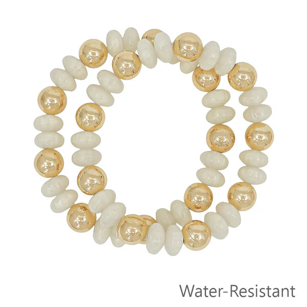 Pearl Stacking Bracelet Set