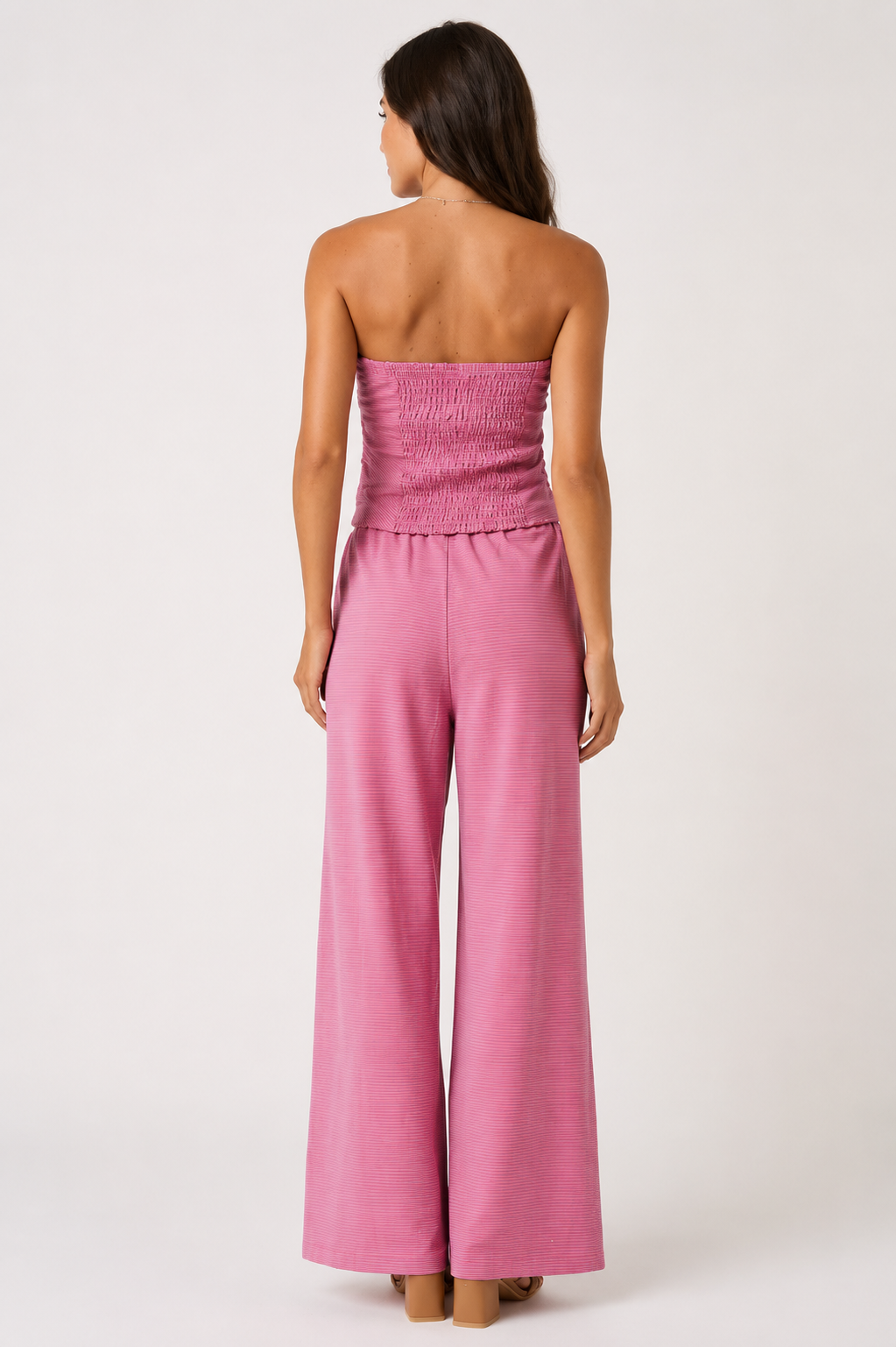 Pretty in Pink Wide-Leg Pant Set
