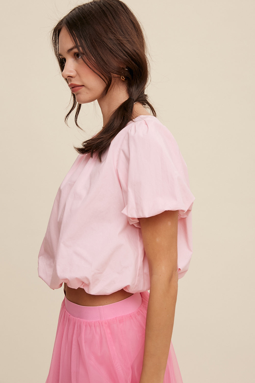 Short Sleeve Bubble Top