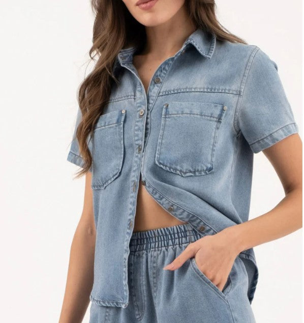 Chambray Top