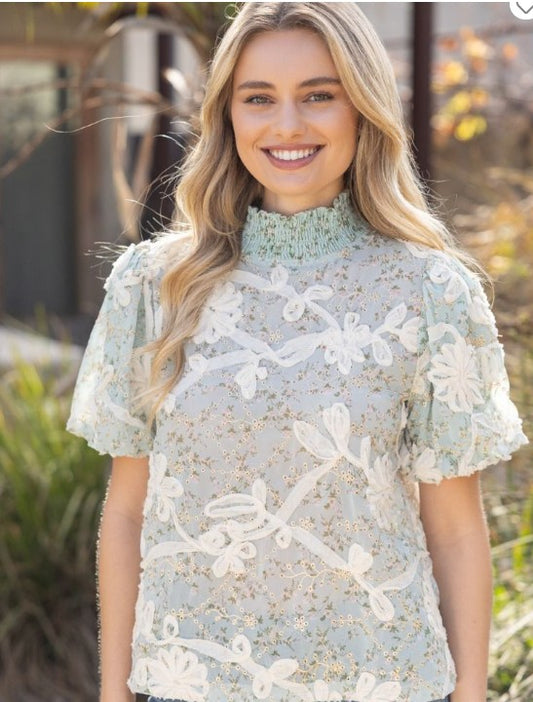 The Sage Garden Lace Blouse
