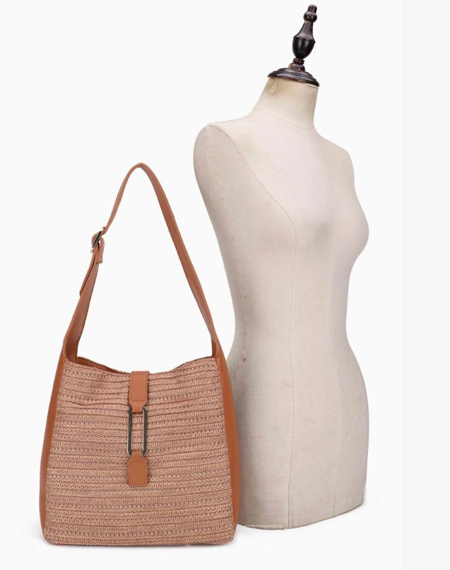 Straw HOBO Tote Bag