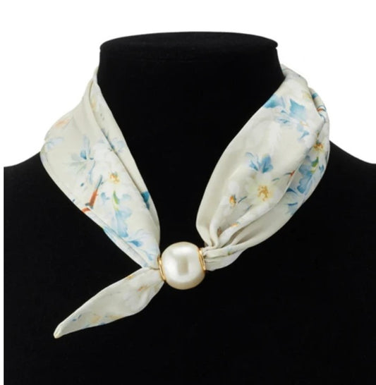 Pearl Garden Scarf Necklace