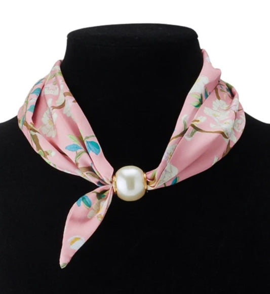 Pearl Garden Scarf Necklace