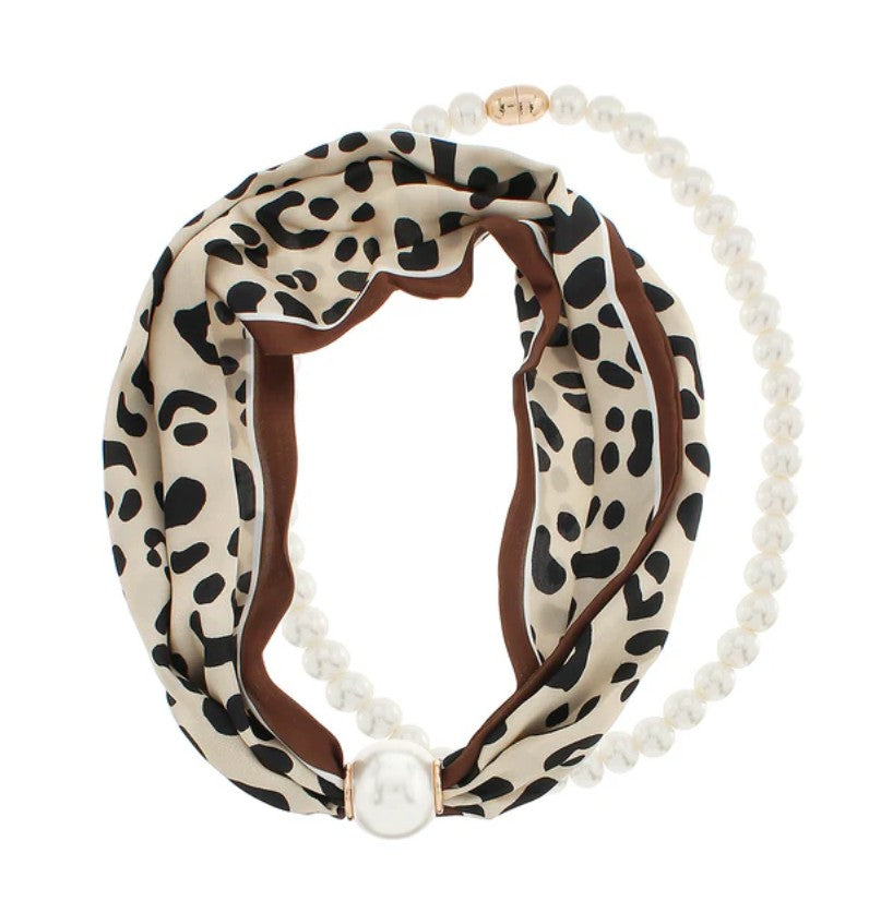 Pearl Bliss Scarf Necklace