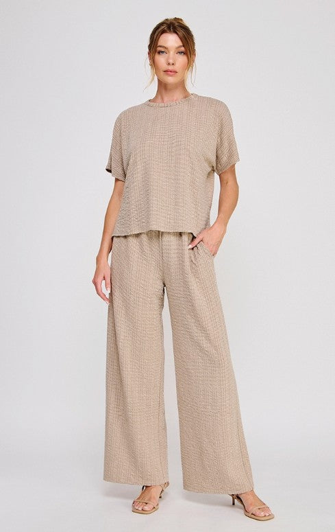 Sandstone Wide Leg Pants