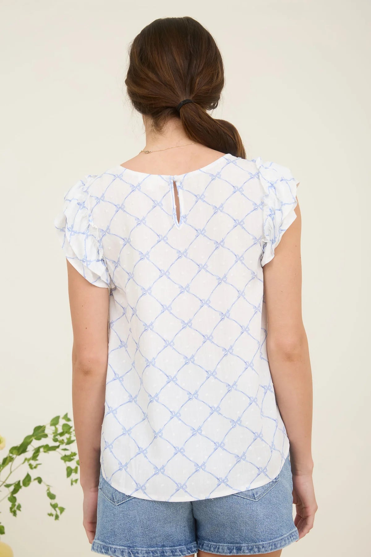 Ruffle Sleeve Blouse
