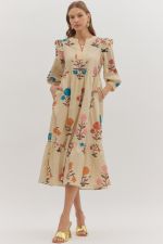 Floral Boho Midi Dress