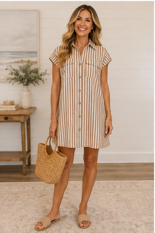 The Amelia Stripe Dress