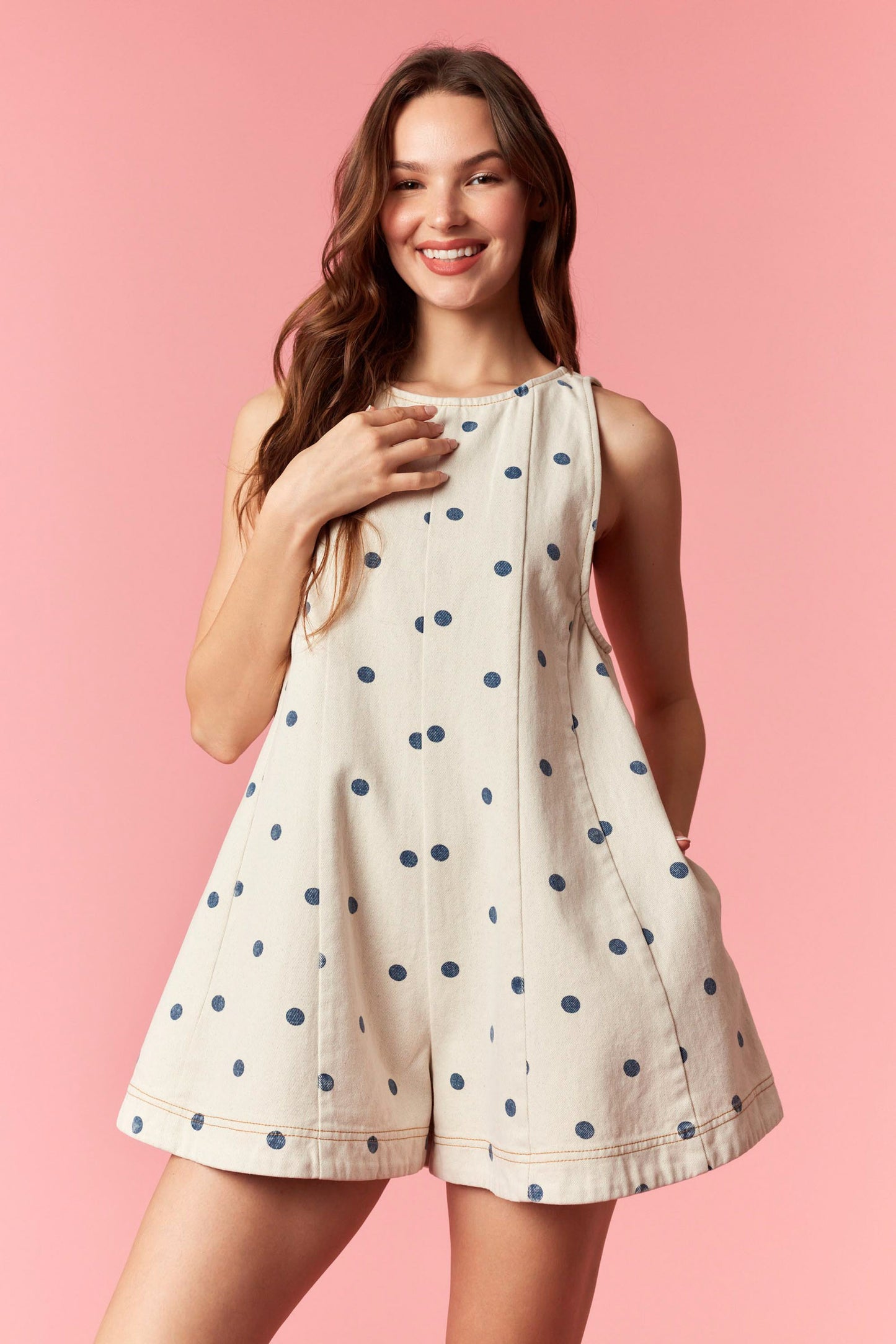 Harbor Breeze Polka Dot Romper